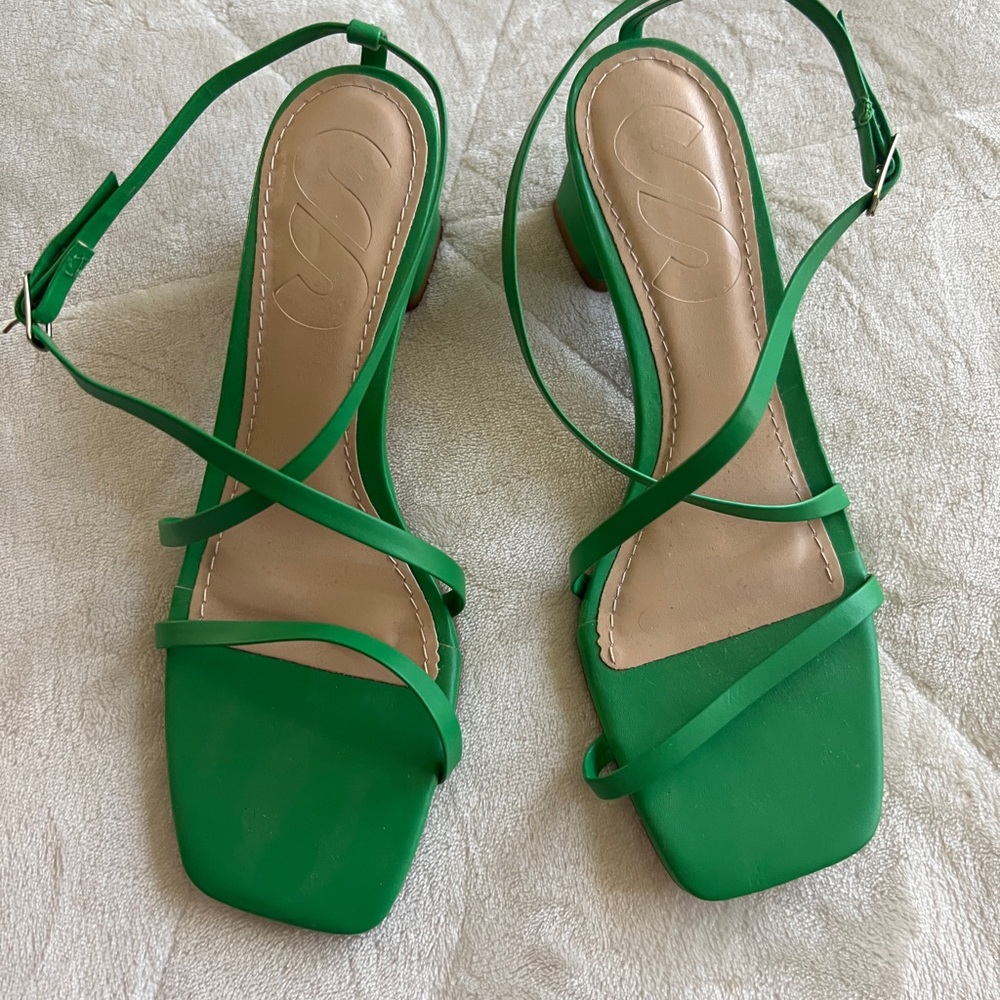 Green Strappy Sandals